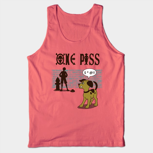 Funny Pirate Anime Gift For Anime And Dog Lovers Tank Top by BoggsNicolas